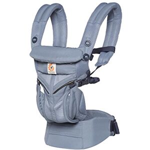 Ergobaby Sac à dos ergonomique Omni 360 Cool Air Mesh 4 positions de portage (Bleu Oxford) - Publicité