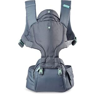 INFANTINO Hip Rider Plus Siège de hanche 5 en 1 pour nourrissons et tout-petits Capacité 5,5 kg à 20,4 kg Gris - Publicité