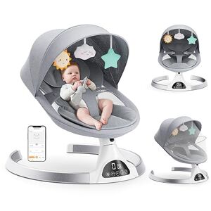 Kimbosmart Balancelle bébé - Transat électrique Rose - Chaise