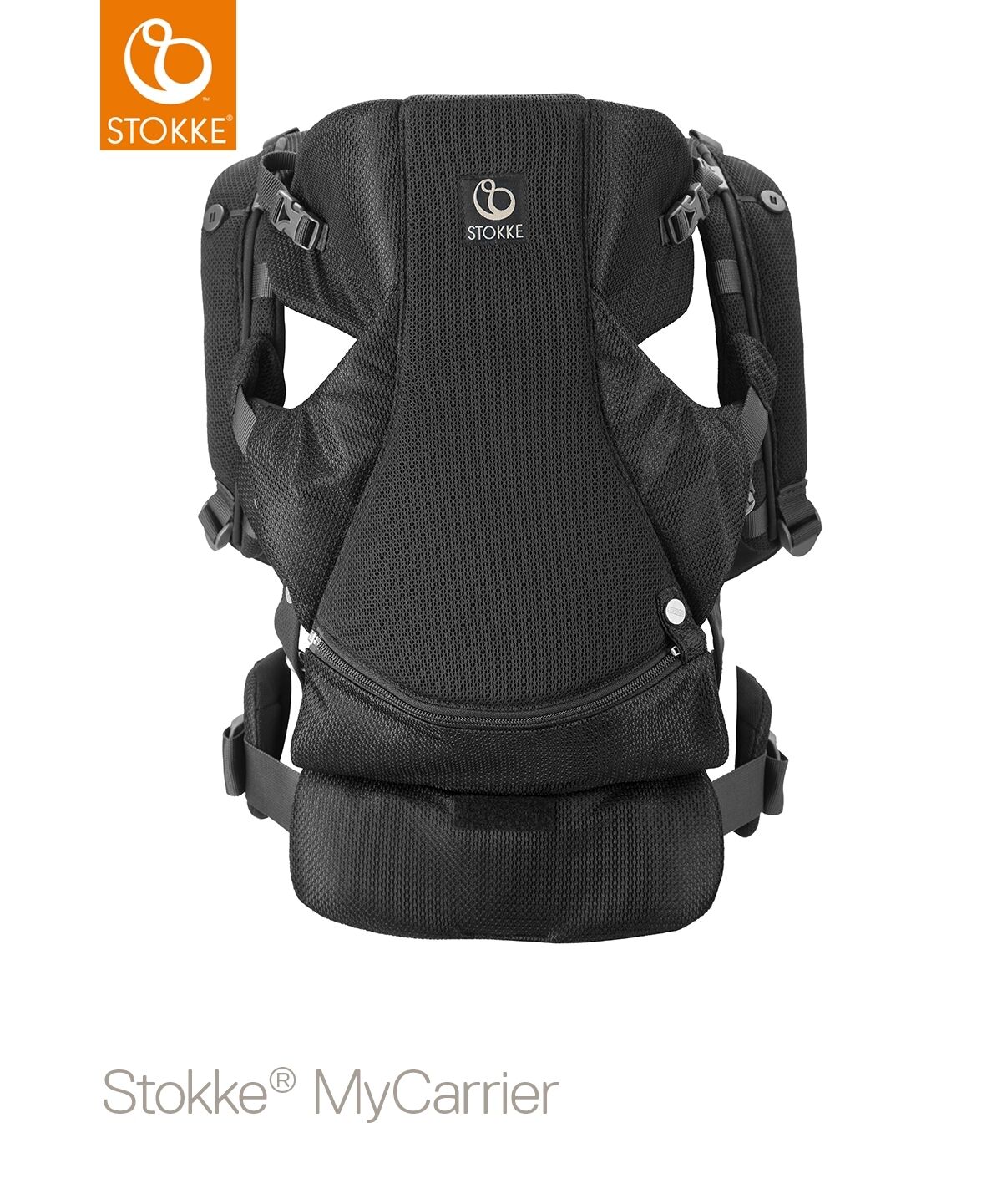 STOKKE Μάρσιπος Stokke My Carrier Front Black Mesh