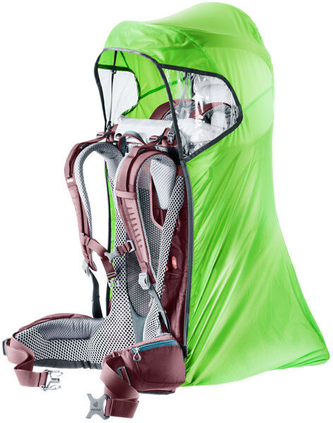 Deuter Kid Comfort Raincover Deluxe - tettuccio antipioggia per porta bimbo Green