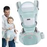 Aibyks Draagzak voor peuters,Draagdoek voor peuters   Heupdrager voor peuters met 360° ventilatie, hoofd- en capuchonbescherming met opbergtas voor baby's, peuters en kinderen