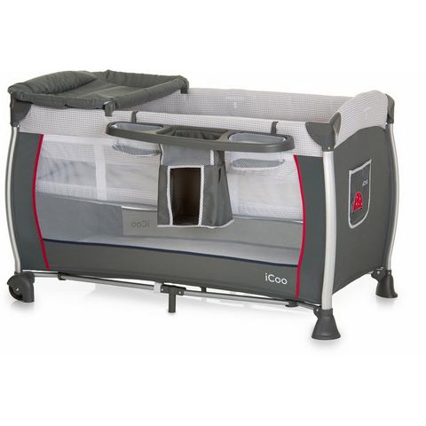 iCoo campingbed met draagtas, »Starlight Bug«  - 139.99 - grijs - Size: ligoppervlak: 60X120 cm