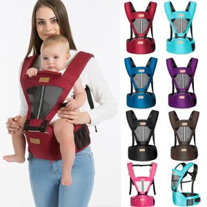 ZZS Newborn Infant Baby Carrier Solid Breathable Ergonomic Adjustable Wrap Sling chest kangaroo Backpack