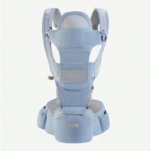 SHEIN 1pc Light Blue Portable Adjustable All-In-One Baby Carrier Hip Seat Suitable For Daily Use Baby Blue one-size