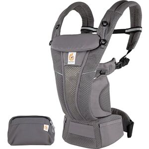 Bcz360pgraph Ergobaby Omni Breeze Carrier for Newborns, from Birth to 20.4 kg, 4 Positions, SoftFlex Mesh, Ergonomic Baby Front-Inward and Back Carry Position, Graphite Grey