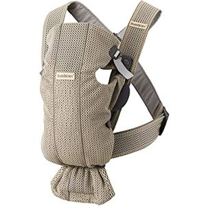 021002 BabyBjörn Baby Carrier Mini, 3D Mesh, Grey beige