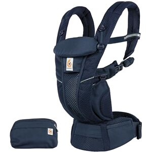 Bcz360pmidblu Ergobaby Omni Breeze Carrier for Newborns, from Birth to 20.4 kg, 4 Positions, SoftFlex Mesh, Ergonomic Baby Front-Inward and Back Carry Position, Midnight Blue