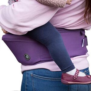 Hippychick Hipseat Baby Carrier Lightweight Adjustable Back Supporting Waist Stool for 6-36 Months (Purple)