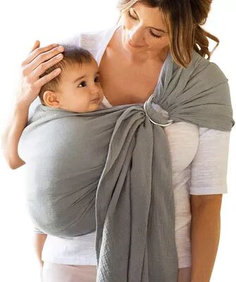 MOBY Wrap Ring Sling Baby Carrier, Grey