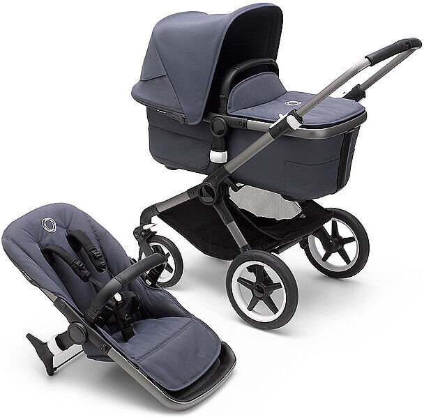 Auf Lager BUGABOO Kombikinderwagen Fox3 Komplett Set Graphit / Blau 8717447143406 blau EG