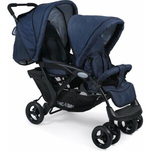 CHIC4BABY Geschwisterwagen »Duo, navy«, mit feststellbaren... navy