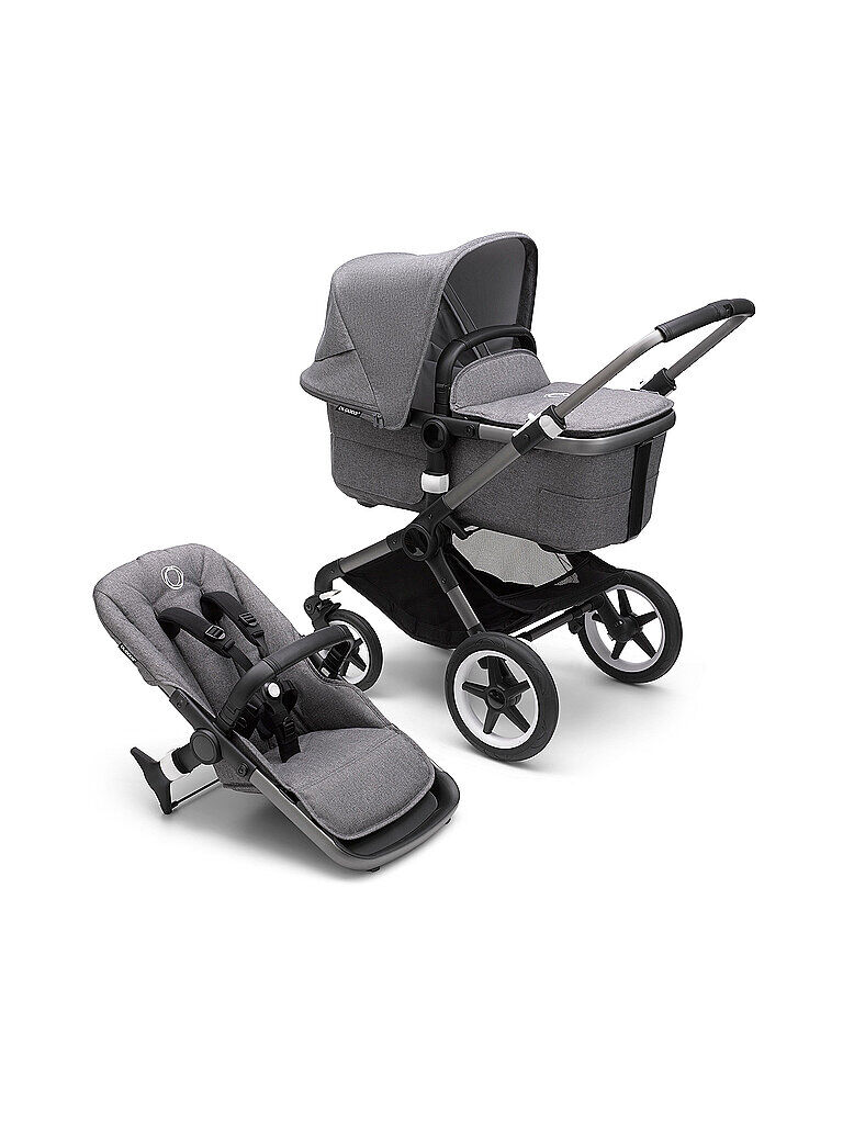 BUGABOO Kombikinderwagen Fox3 Komplett Set Graphit / Graumeliert grau   Kinder   2306010001