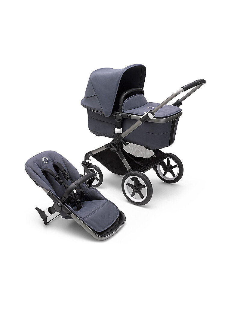 BUGABOO Kombikinderwagen Fox3 Komplett Set Graphit / Blau blau   Kinder   2306010004