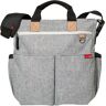 Wickeltasche SKIP HOP "Duo Signature, graumeliert" Gr. B/H/T: 34 cm x 36 cm x 14 cm, grau Baby Taschen Wickeltaschen