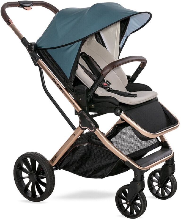 Lorelli Kinderwagen Sonnenschutz Universal UV-Schutz Schutz vor Sonne Staub Wind grün