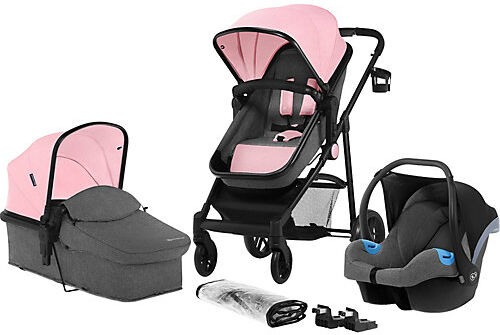 Kinderkraft Kombi Kinderwagen JULI, 3 in 1, pink