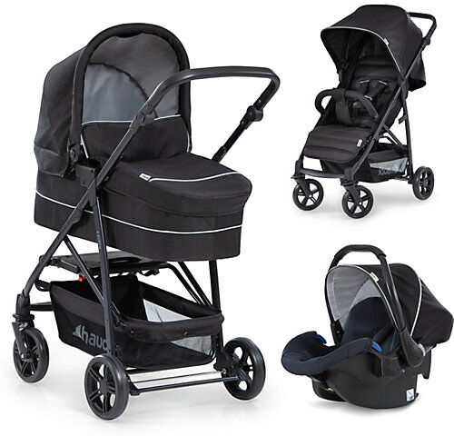 Hauck Kombi Kinderwagen Rapid 4 Plus Trioset, caviar/black schwarz