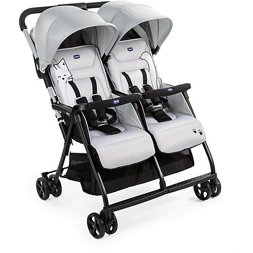 CHICCO Zwillingsbuggy Ohlalà Twin, silber