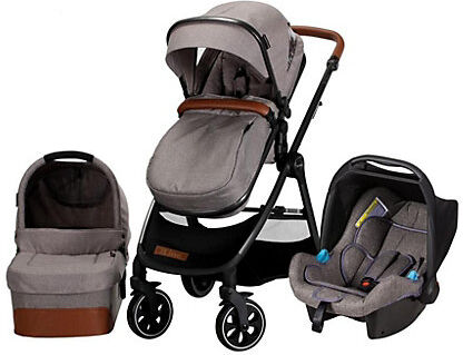 XADVENTURE Kinderwagen Xline Combi V2 3 in 1 braun