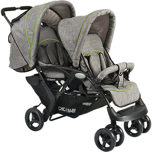 Chic 4 Baby Geschwisterwagen Duo, jeans grey grau