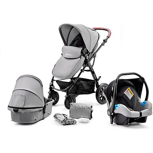 Kinderkraft Kombi Kinderwagen Moov, 3in1, hellgrau