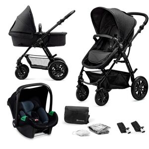 KinderKraft Klapvogn - Moov 3In1 Mink Pro Black