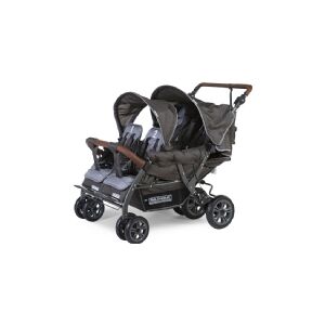 Childhome CHILDwheels stroller with automatic brake, four-seater