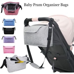 Barnevogn Hængepose Klapvogn Baby Organizer Mummy Bag Purple