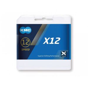 Kmc X12 12-Speed Kæde, 126 Link - Sølv