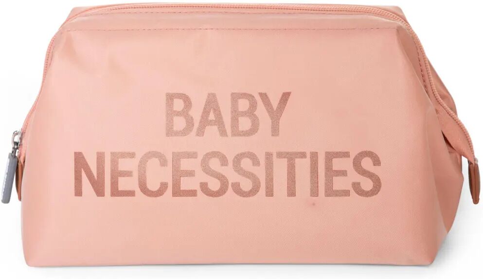 CHILDHOME toilettaske Baby Necessities pink og kobberfarve