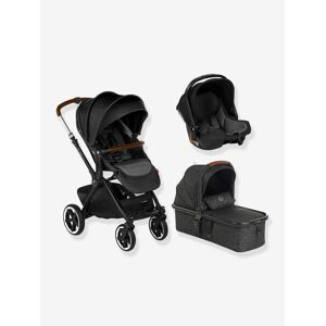 Silla combinada trío silla de paseo Crosslight + capazo Micro pro + silla de coche grupo 0+ Koos iSize R1 JANE colección 2022 negro oscuro liso