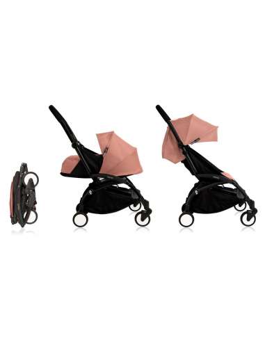 BABYZEN YOYO SILLA DUO + CHASIS NEGRO CON PACK RECIEN NACIDO + PACK