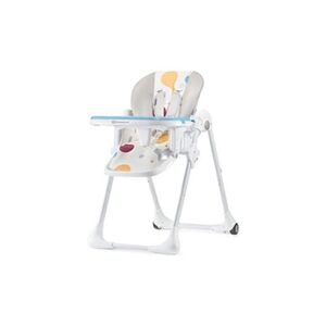 Kinderkraft Chaise haute bébé YUMMY Plateau réglable Tablette amovible Roulettes - multicolore - Publicité