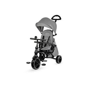 Kinderkraft Tricycle evolutif JAZZ 4 en 1 - Poussette evolutive - de 9 mois a 3 ans - Coloris Gris - Publicité