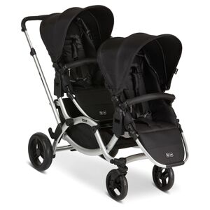 Poussette double inline Zoom black, 2 sièges sport 2019