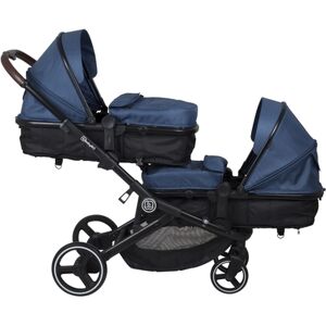 babyGO Poussette double inline Twinner blue