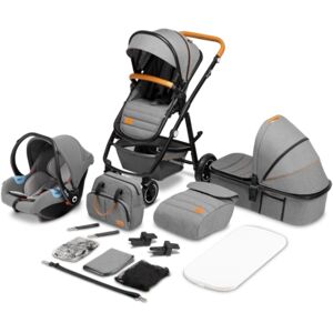 lionelo Poussette trio combinee 3en1 Amber Grey Stone