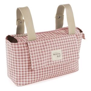 Walking Mum Sac organiseur pour poussette I Love Vichy rose