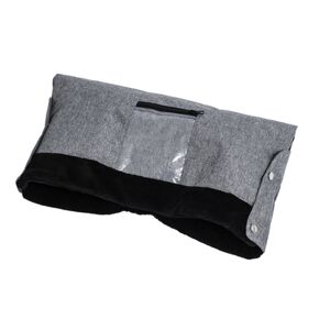 Altabebe Protège-mains pour poussette pochette smartphone gris foncé-noir