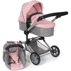 Bayer-Chic BAYER CHIC 2000 Poussette poupon combinée LINUS mélange gris rose