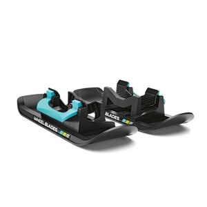 Nicon-Tec Wheelblades Ski pour poussette double XL noir/bleu
