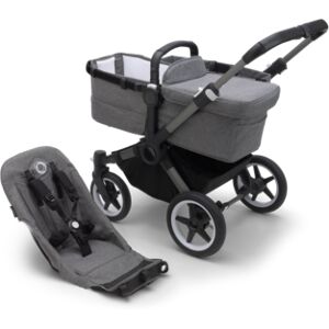 bugaboo Poussette duo combinee 2en1 Donkey 5 Base Graphite/Grey Melange