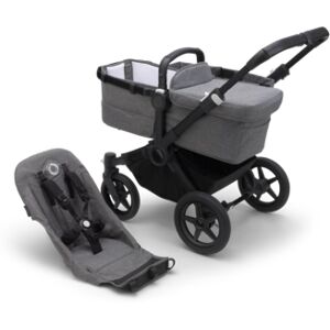 bugaboo Poussette duo combinée 2en1 Donkey 5 Base Black/Grey Melange