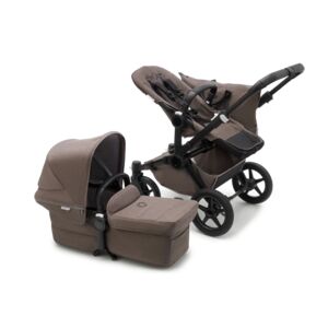 bugaboo Poussette duo combinee 2en1 Donkey 5 Mineral Mono Complete Black/Taupe