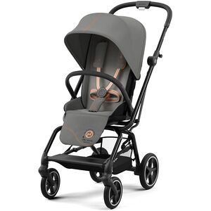 Cybex - Poussette Compacte et Rotative Eezy S Twist+2 - Châssis Silver et  Siège Beach Blue - système de rotation 360°