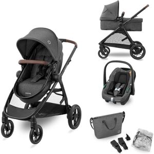 MAXI COSI Poussette trio combinee 3en1 Zelia S Dark Grey