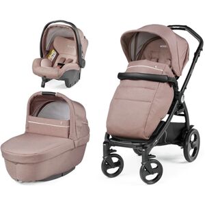 Peg Perego Poussette trio combinée 3en1 Book Smart Rosette