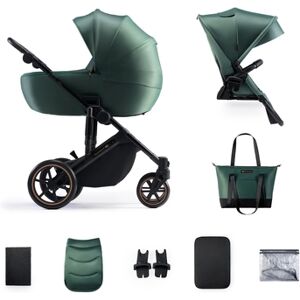 Kinderkraft Poussette duo combinée 2en1 PRIME 2 Dark Green