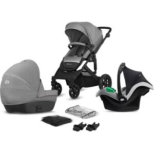 Kinderkraft Poussette trio combinée 3en1 Prime Lite Mink Pro Grey